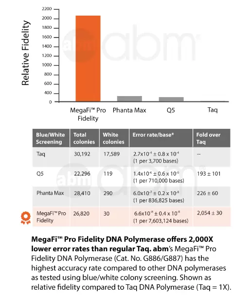 Megafi Pro Polymerase Fidelity